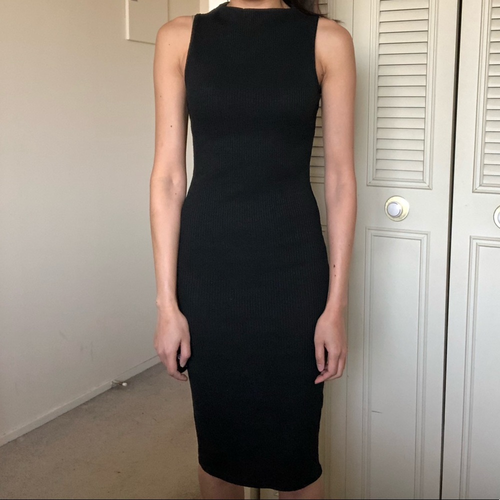Mid length body con dress